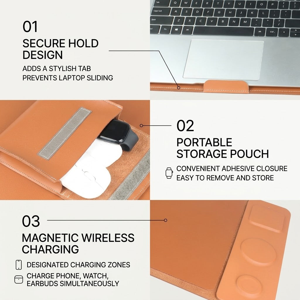 Housse et support pour ordinateur portable