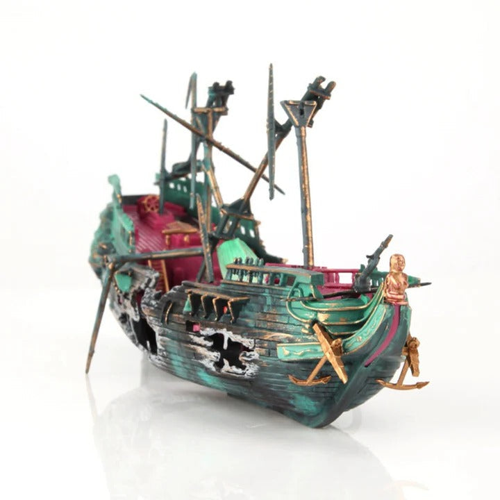 Large Shipwreck Aquarium Ornament