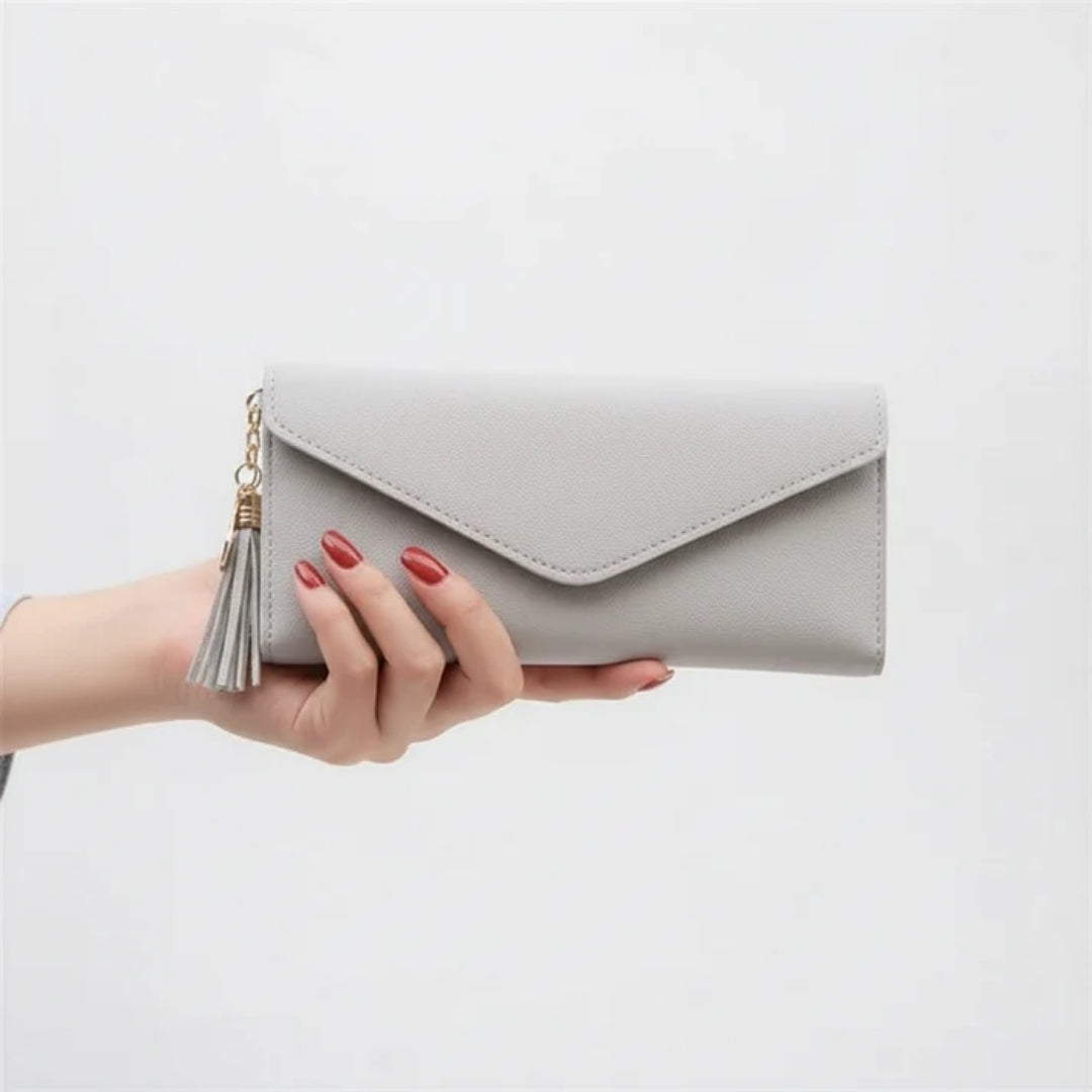 Portefeuille en cuir - style western, avec compartiments pratiques et forme fine