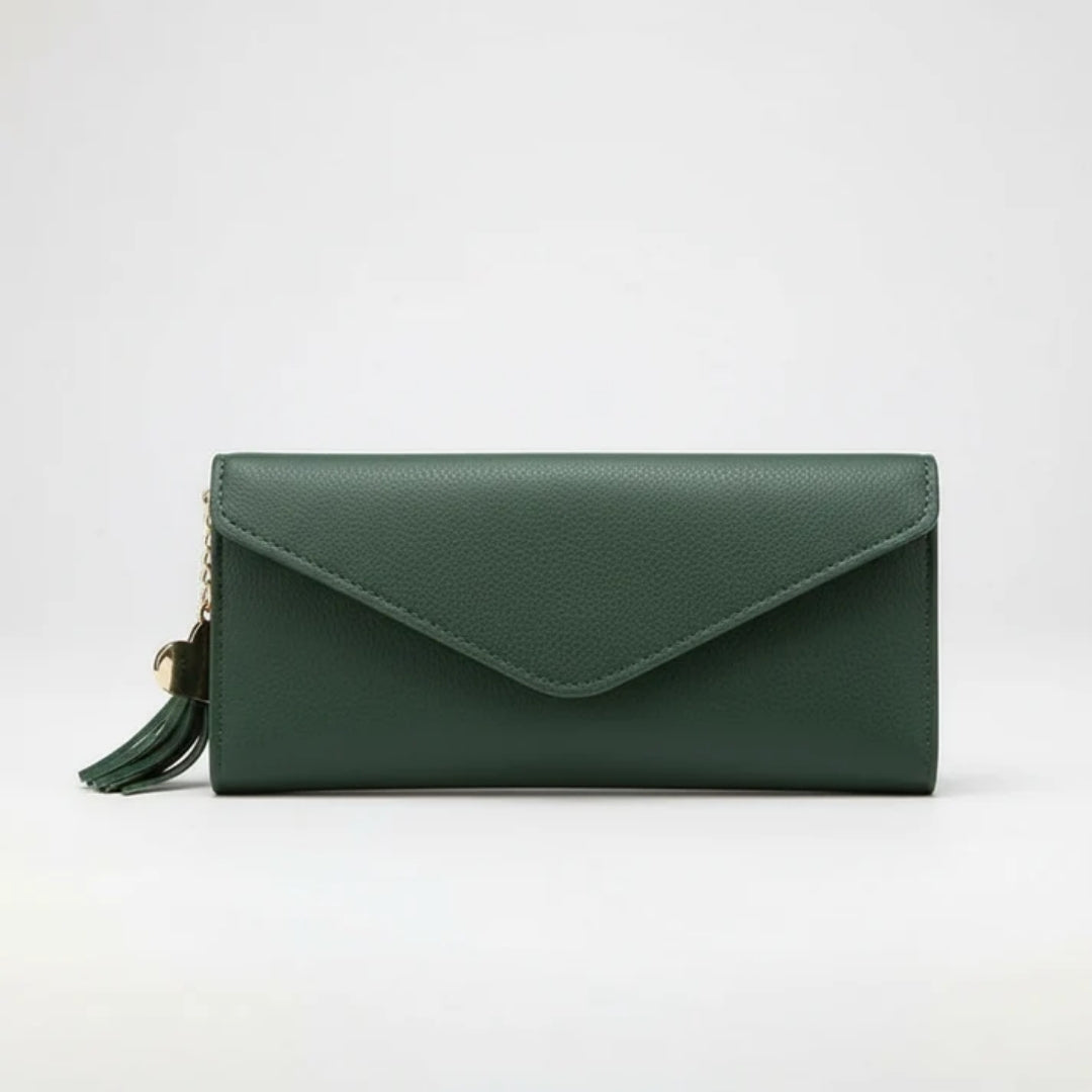 Portefeuille en cuir - style western, avec compartiments pratiques et forme fine