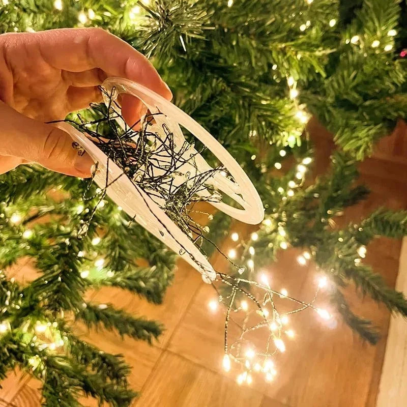 LED Cluster String Lights with Remote Control and 8 Modes