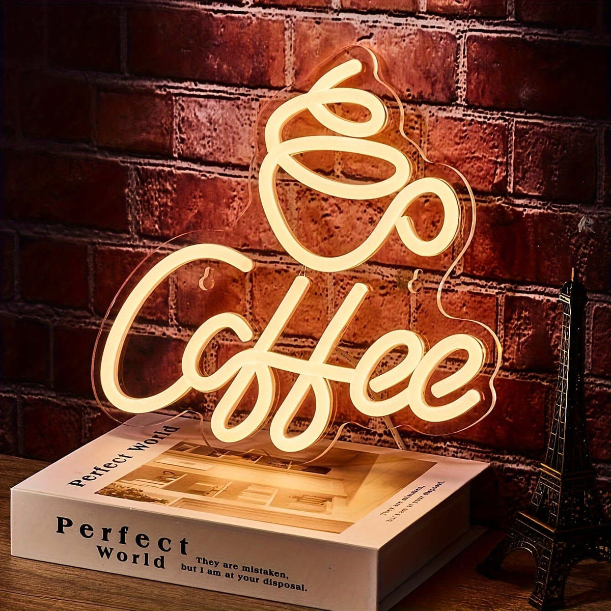 LED Neon Coffee Sign - Wall Decor for Coffee Lovers