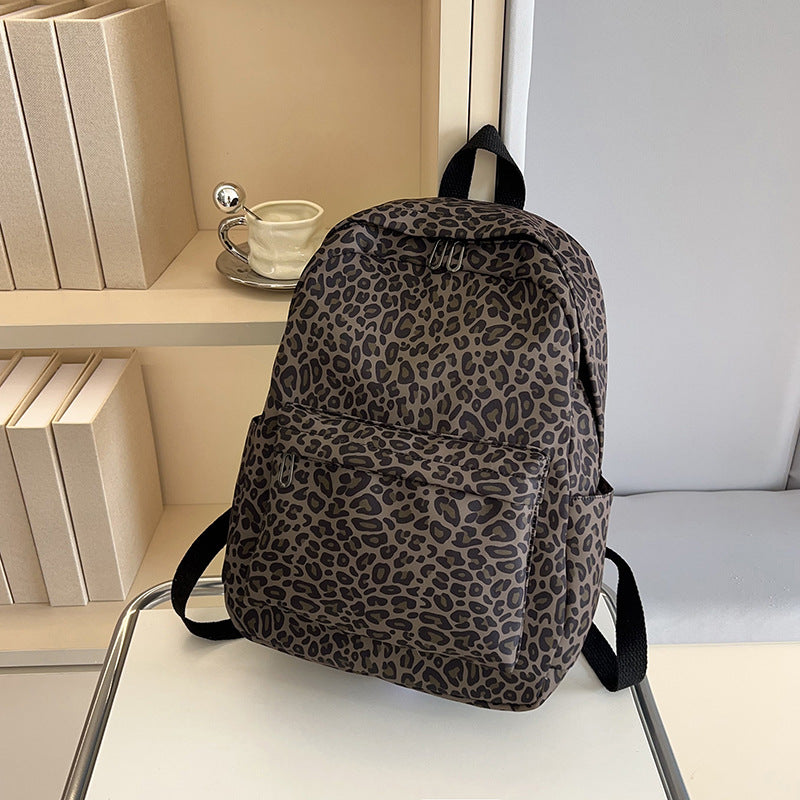 Leopard Print Backpack