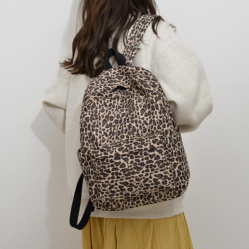 Leopard Print Backpack