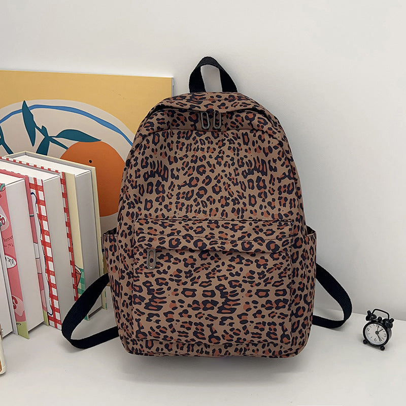 Leopard Print Backpack