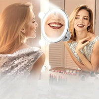 Lighted Magnifying Mirror with Suction Cup