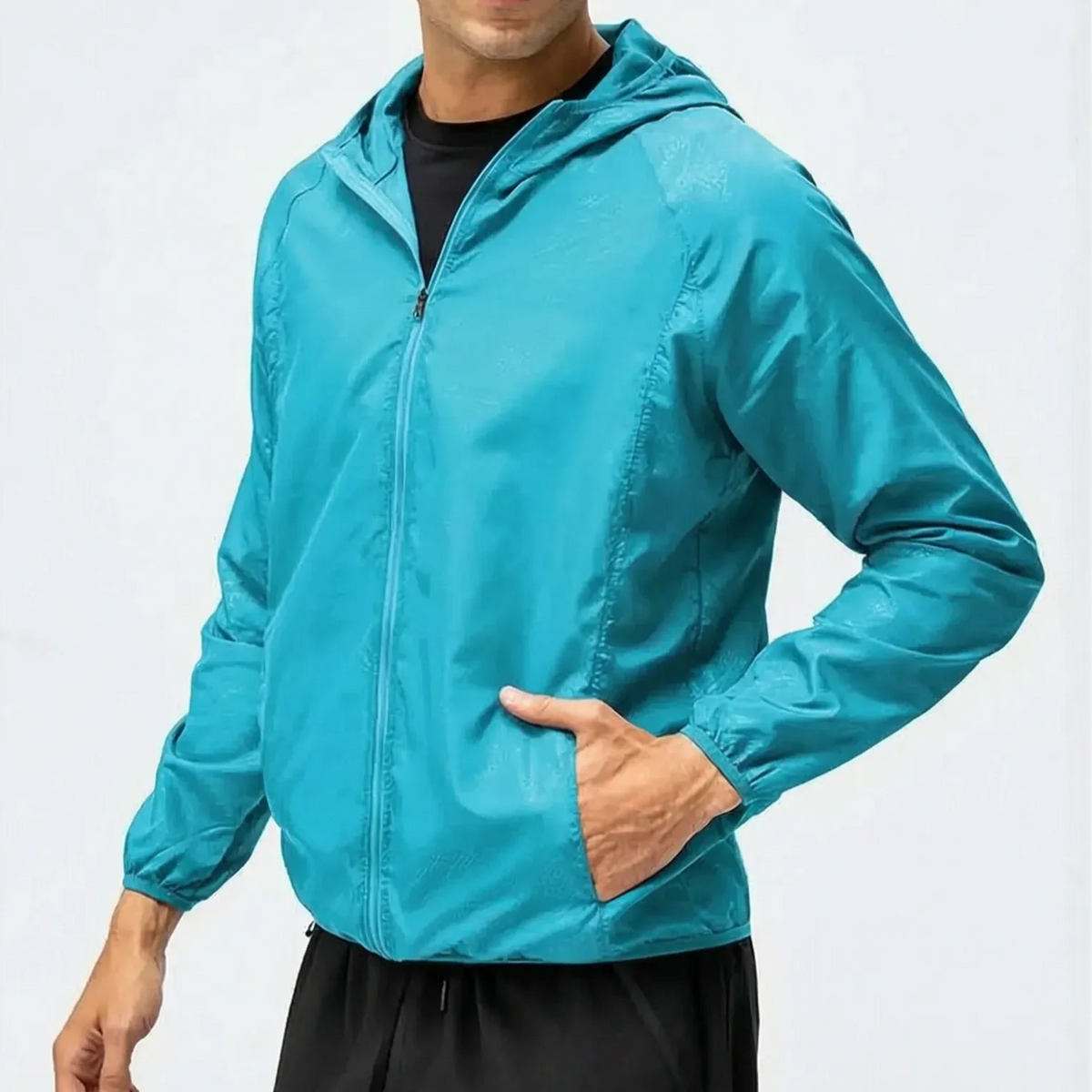 Lightweight Hooded Windbreaker