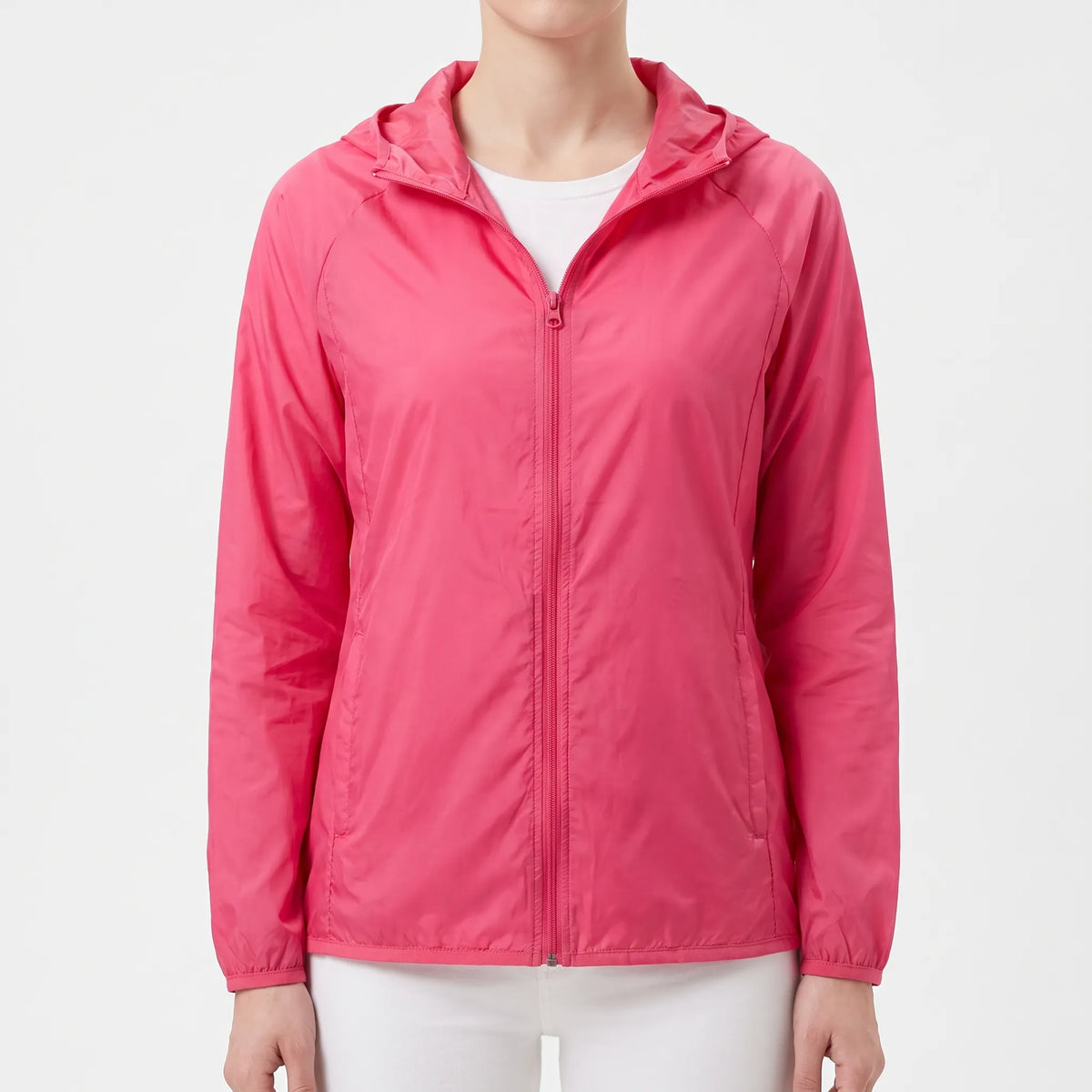 Lightweight Hooded Windbreaker Jacket