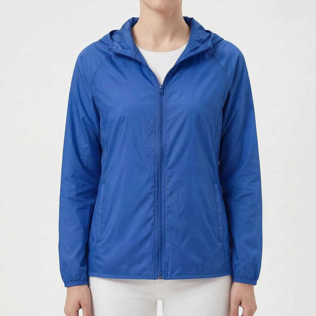 Lightweight Hooded Windbreaker Jacket
