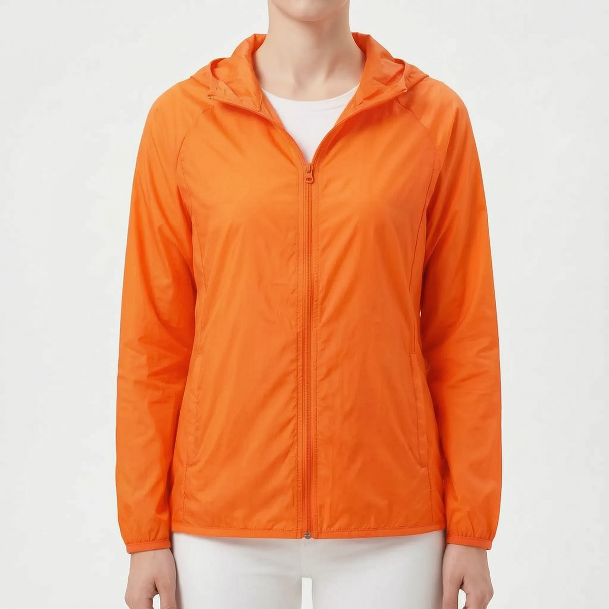 Lightweight Hooded Windbreaker Jacket
