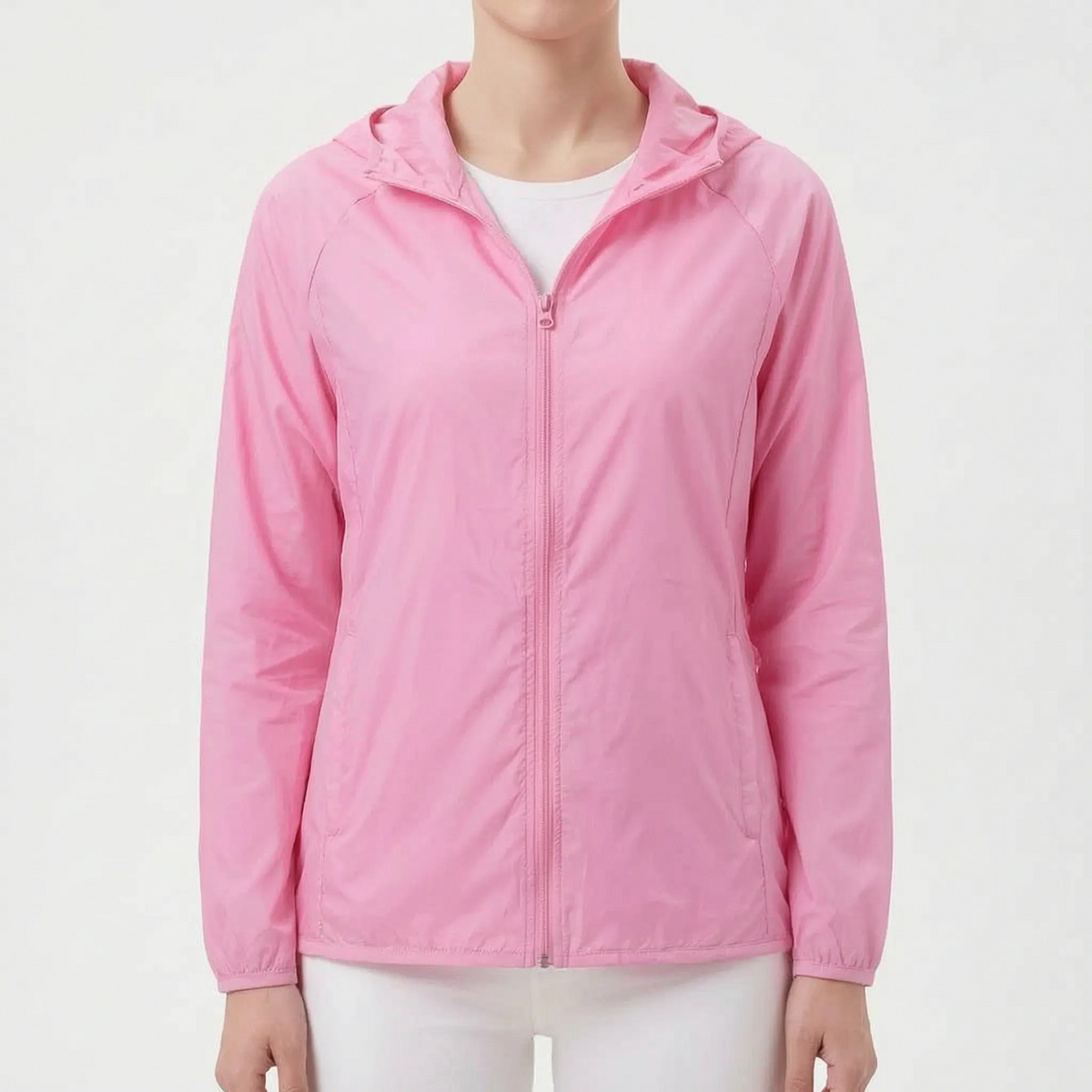 Lightweight Hooded Windbreaker Jacket