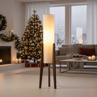 LIGNELUX – Lámpara de pie de madera de nogal con luz LED regulable