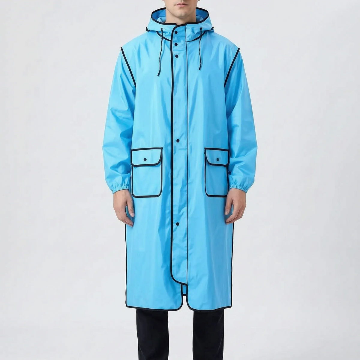 Long Cycling Rain Poncho
