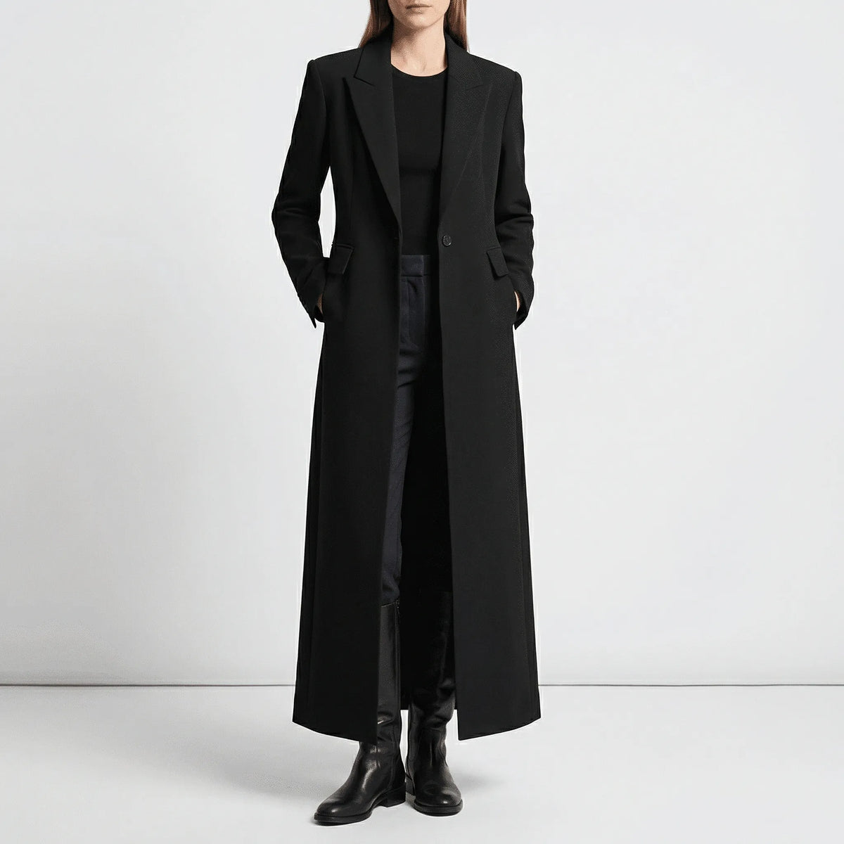 Manteau long ajusté