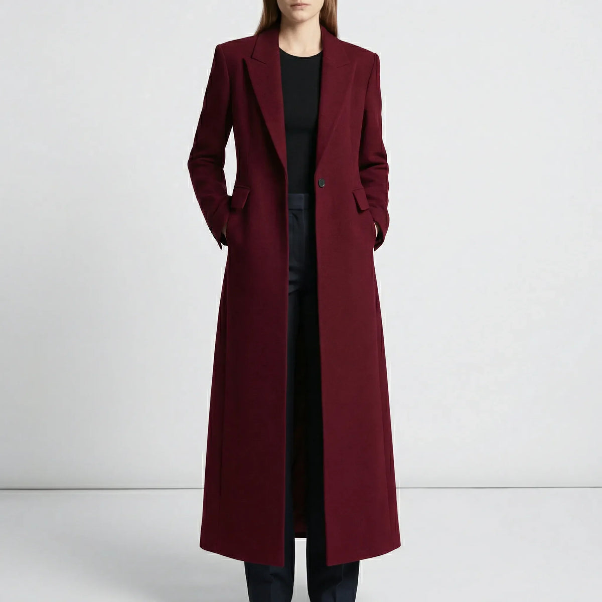 Manteau long ajusté