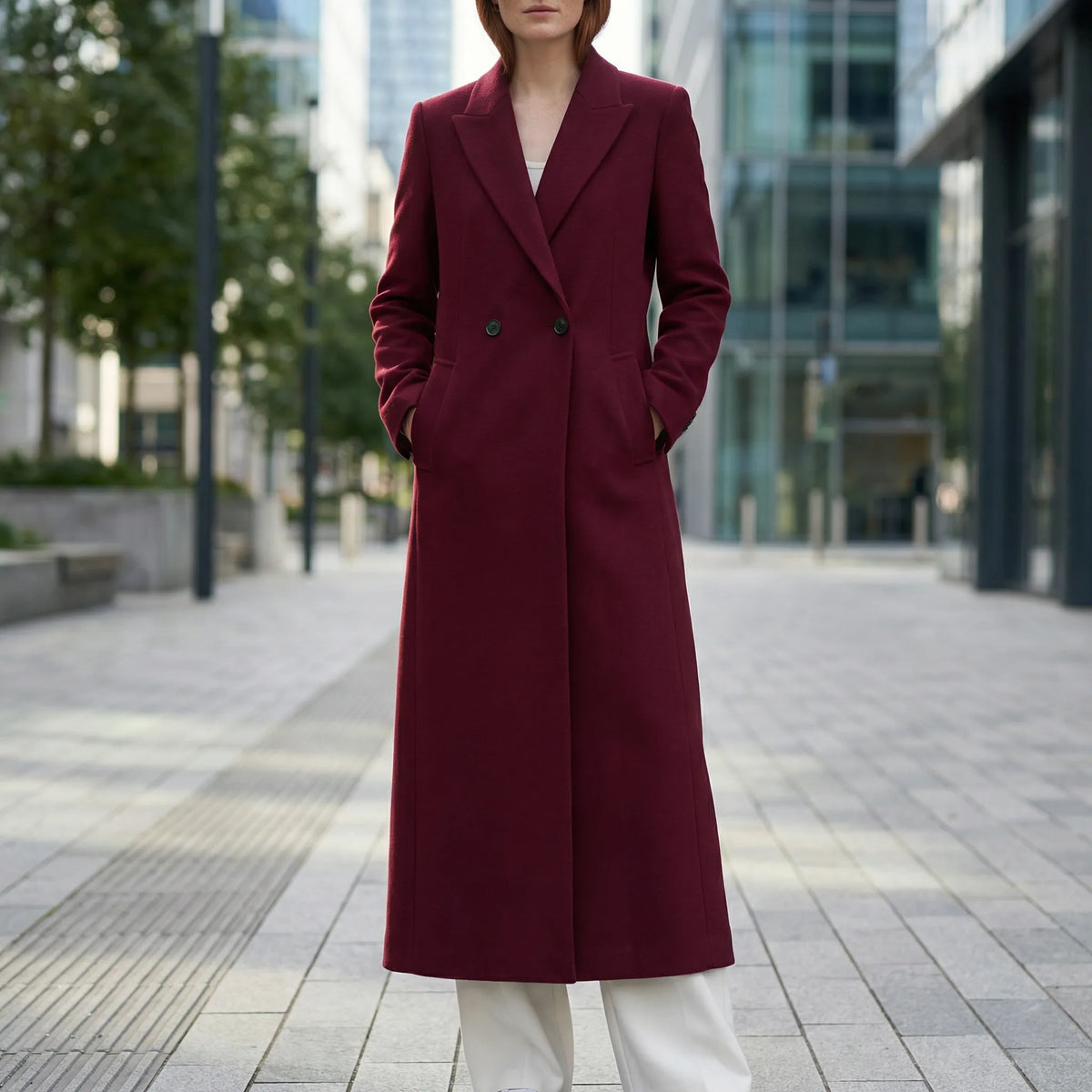 Manteau long ajusté