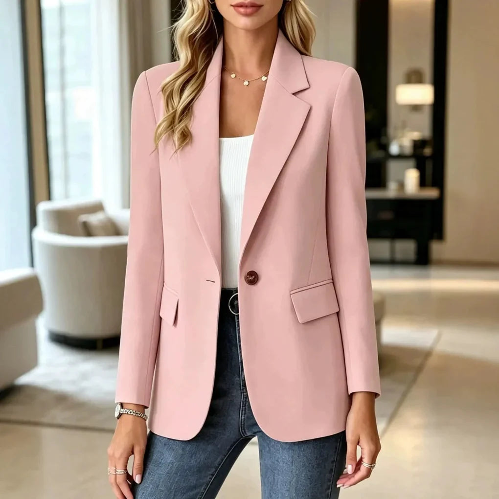 Longline Lapel Collar Blazer