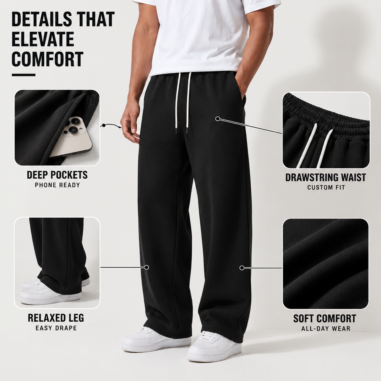 Loose Full-Length Joggers