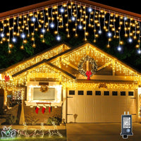 LumaWeave Guirlande lumineuse à LED blanche 4m x 0,6m Décoration extérieure