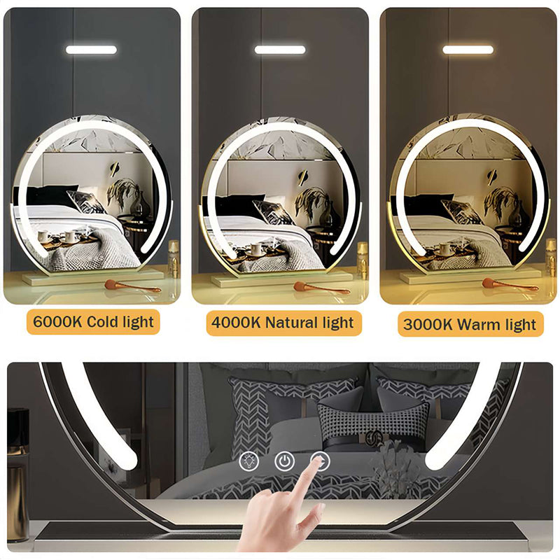Luminara Dimmable LED Touch Vanity Mirror For Precision Makeup And Skincare