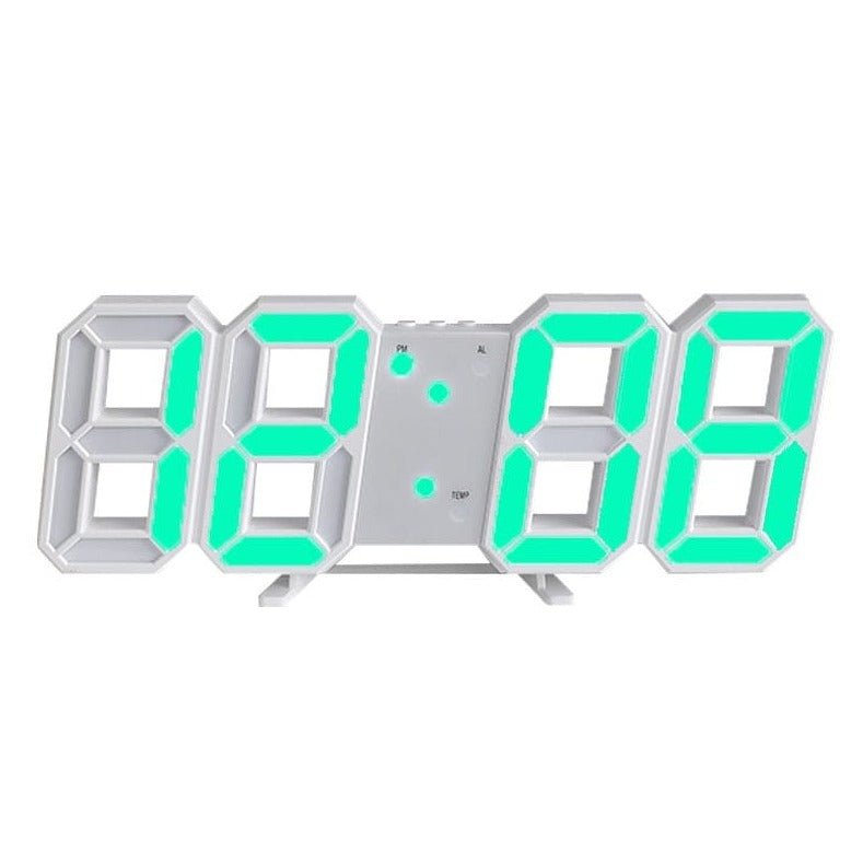 LumiSync 3D LED Wall Clock – Modern Digital Clock with Dimmable Lighting