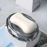 LustreEdge Crystal Glass Bath Accessory Set Elevates Decor