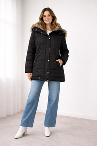 Veste matelassée à capuche douillette