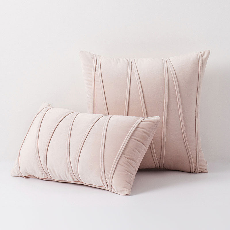 Housses de coussin de luxe en tissu doux comme du velours au design élégant