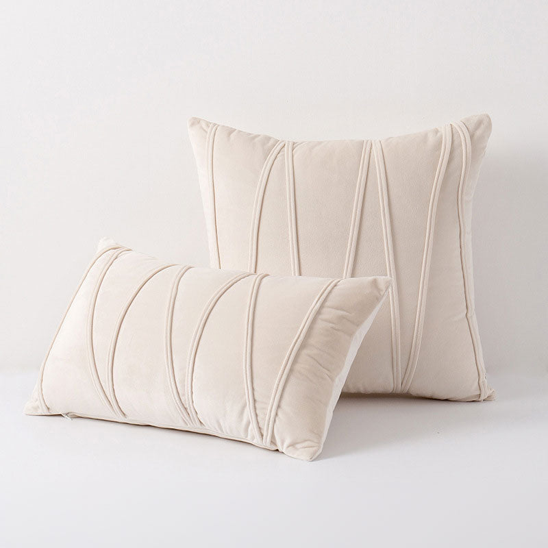 Housses de coussin de luxe en tissu doux comme du velours au design élégant