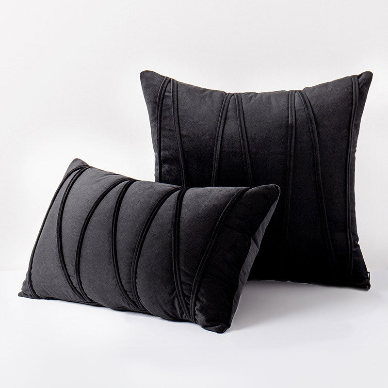 Housses de coussin de luxe en tissu doux comme du velours au design élégant