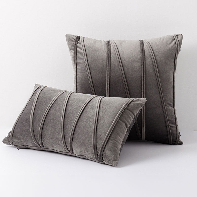 Housses de coussin de luxe en tissu doux comme du velours au design élégant