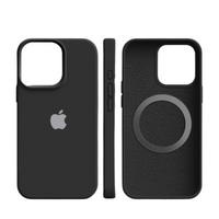 Coque magnétique en silicone pour iPhone - Toucher doux & compatible MagSafe