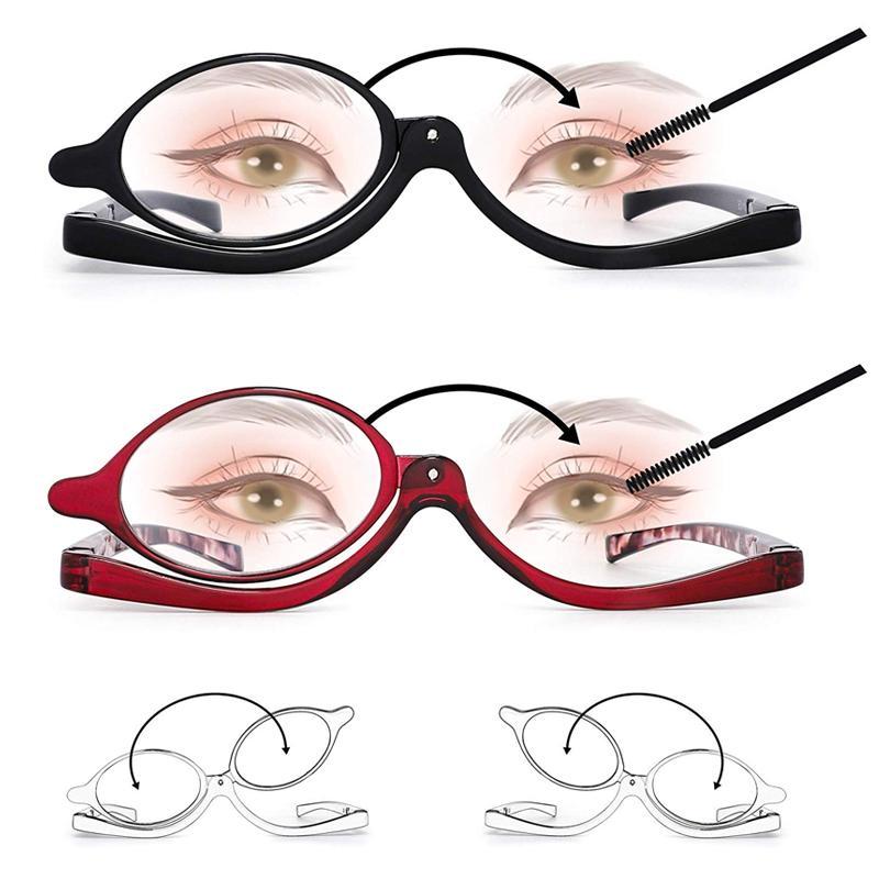 Magnifying Makeup Glasses with Rotating Lens