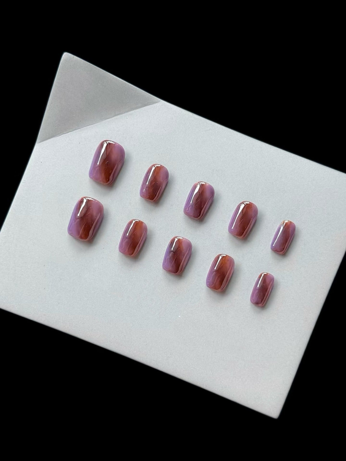 Marble Design Press-On Nail Set