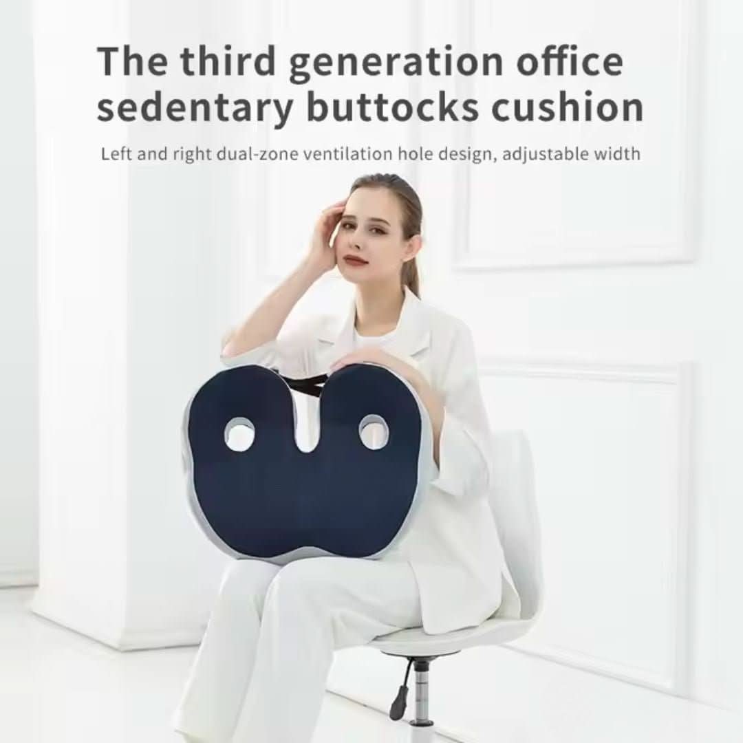 Memory Foam Cushion — Ergonomic Spinal Alignment Support