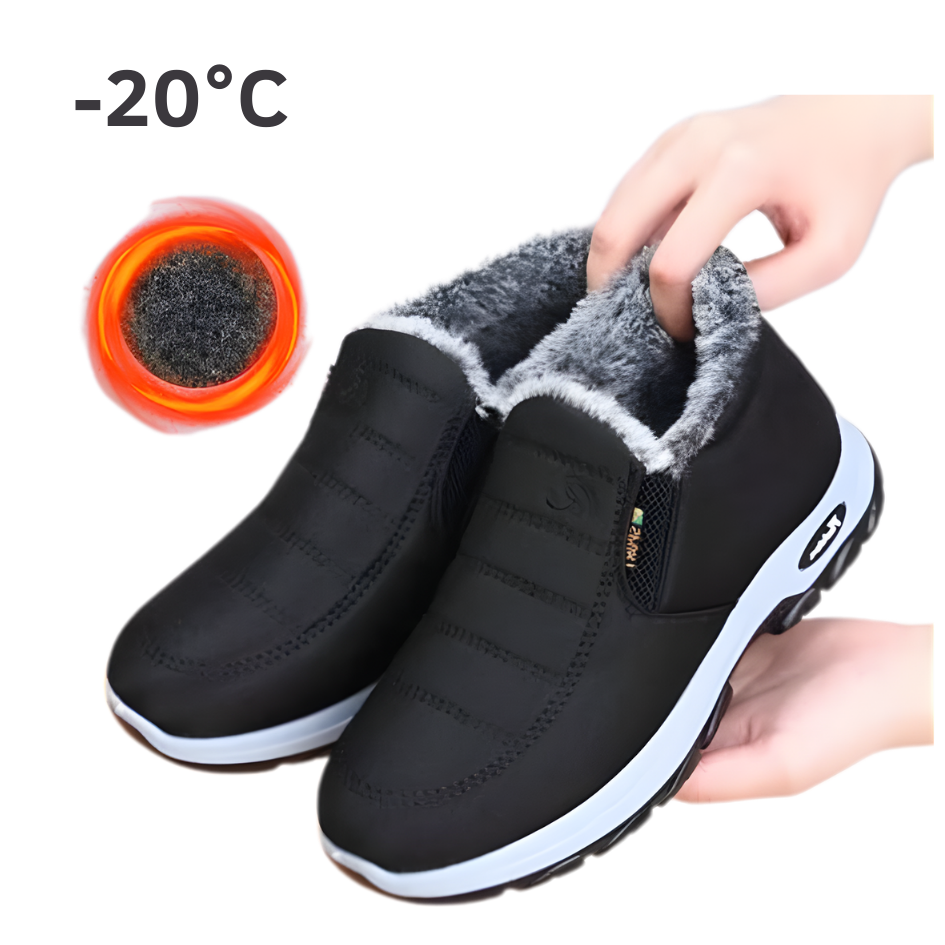 Men's and Women's Comfortable Slip-On Fleece-Lined Winter Boots
