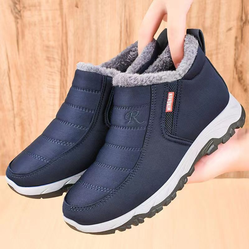 Men's and Women's Comfortable Slip-On Fleece-Lined Winter Boots