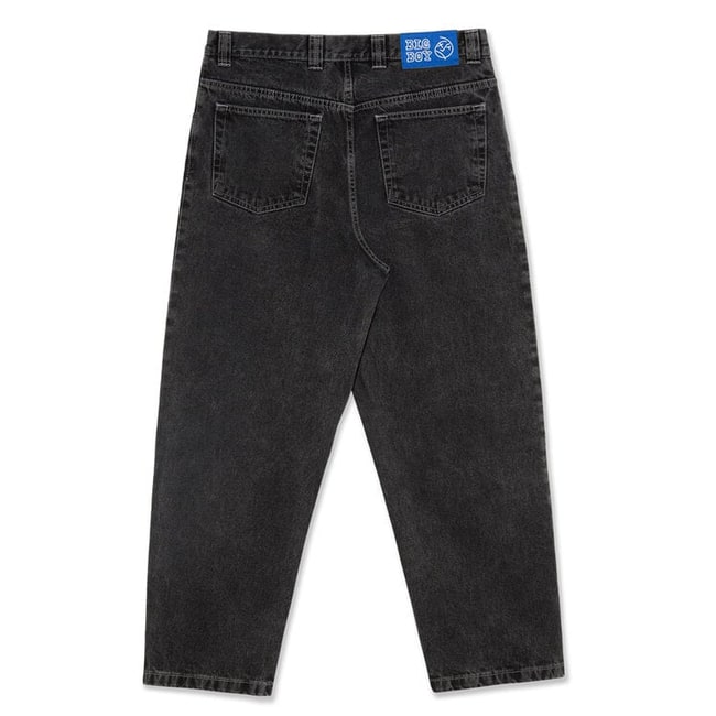 Men's Baggy Loose Fit Low Rise Wide Leg Jeans with Contrast Stitching