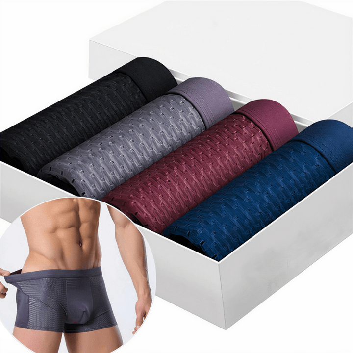 Men's Bamboo Boxer Briefs, 10-Pack