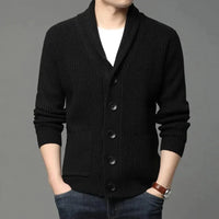 Men's Button-Front Cardigan Sweater
