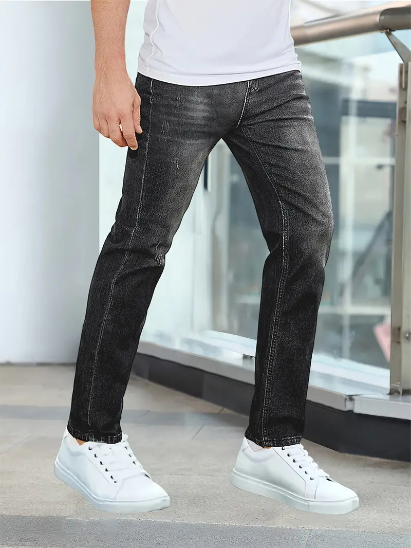 Men's Casual Comfort Relaxed Fit Jeans