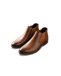 Bottines Chelsea classiques en cuir pour hommes