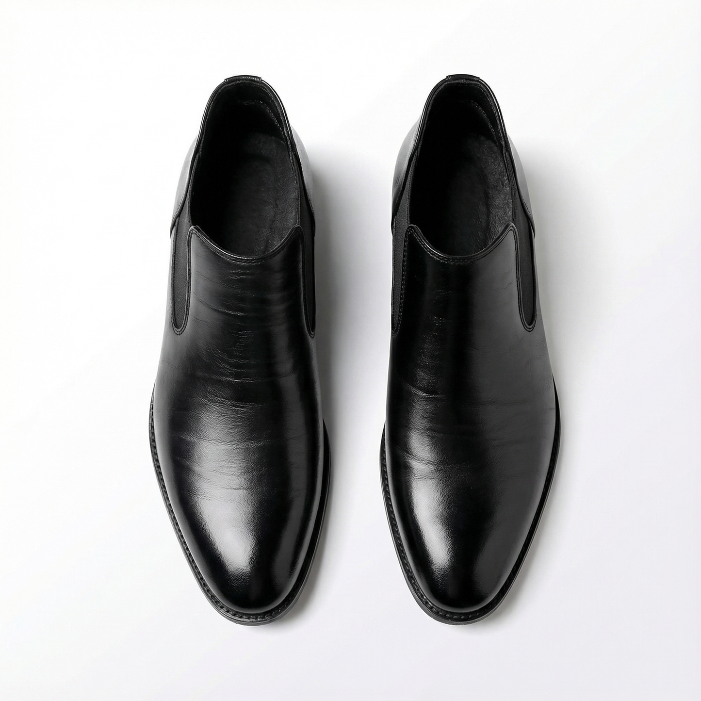 Bottines Chelsea classiques en cuir pour hommes