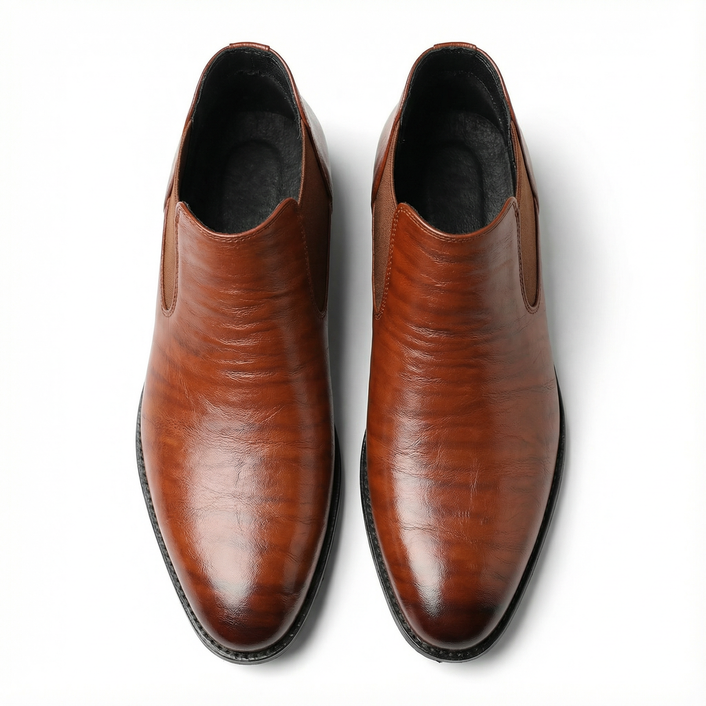 Bottines Chelsea classiques en cuir pour hommes