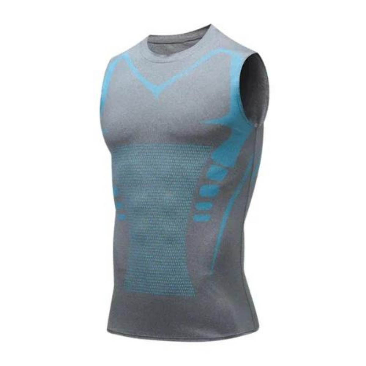 Men's Compression Shapewear Tank Top – Chest and Tummy Slimming Undershirt, Invisible Under Clothes