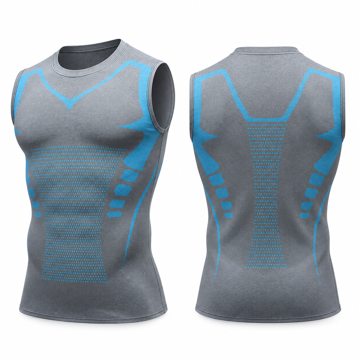 Men's Compression Vest | Stretchy Nylon & Spandex | Sleeveless Base Layer for Workout & Everyday Wear