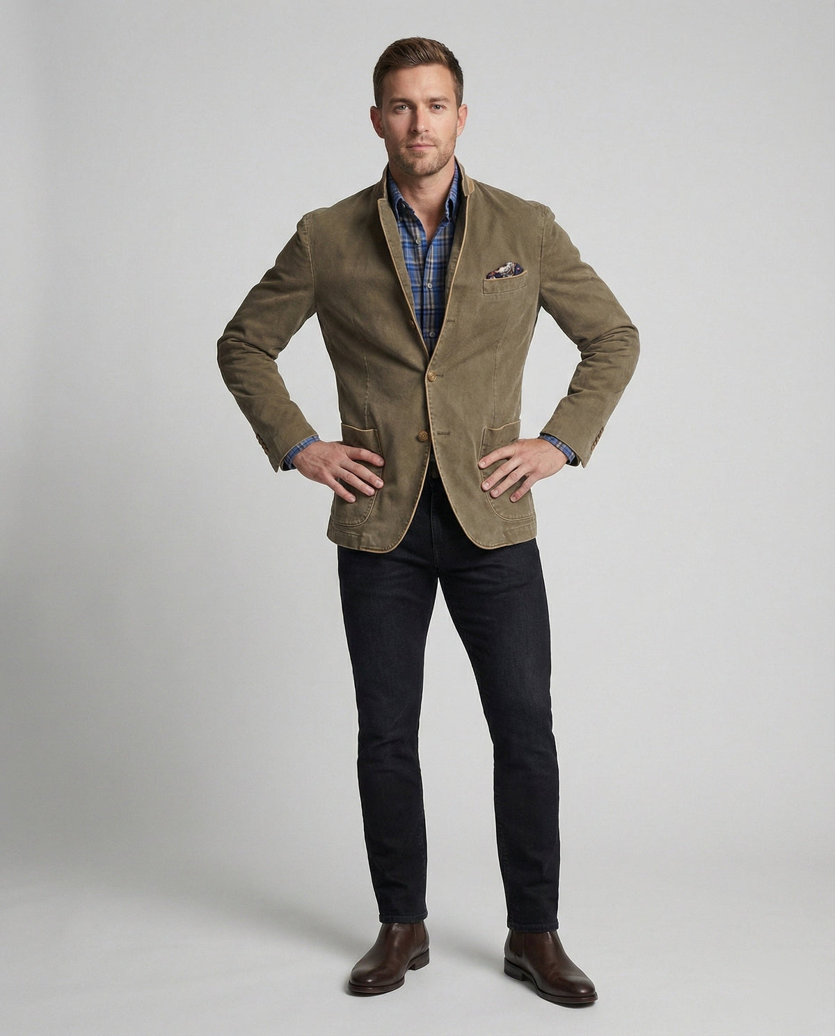 Blazer en velours côtelé pour homme