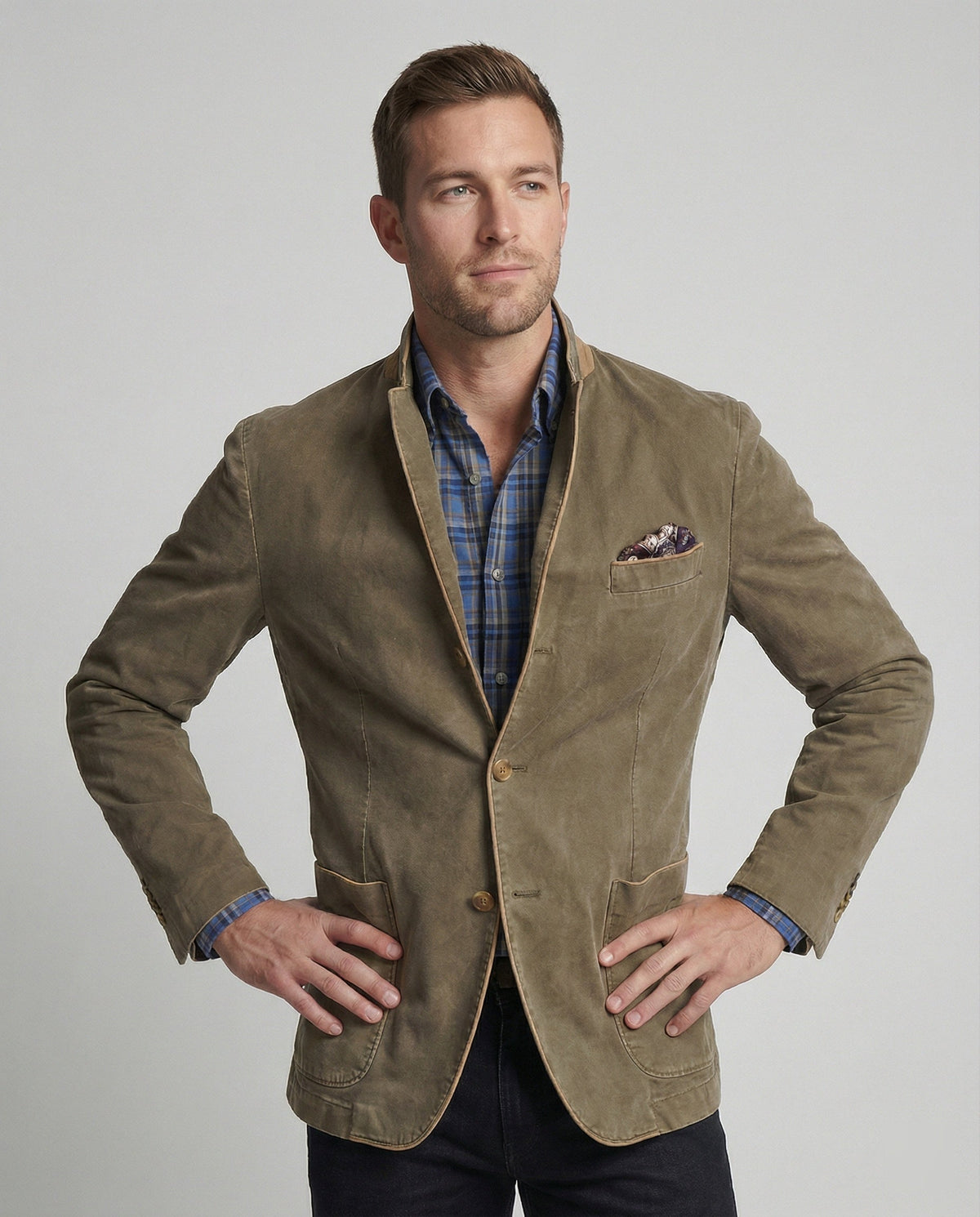 Blazer en velours côtelé pour homme