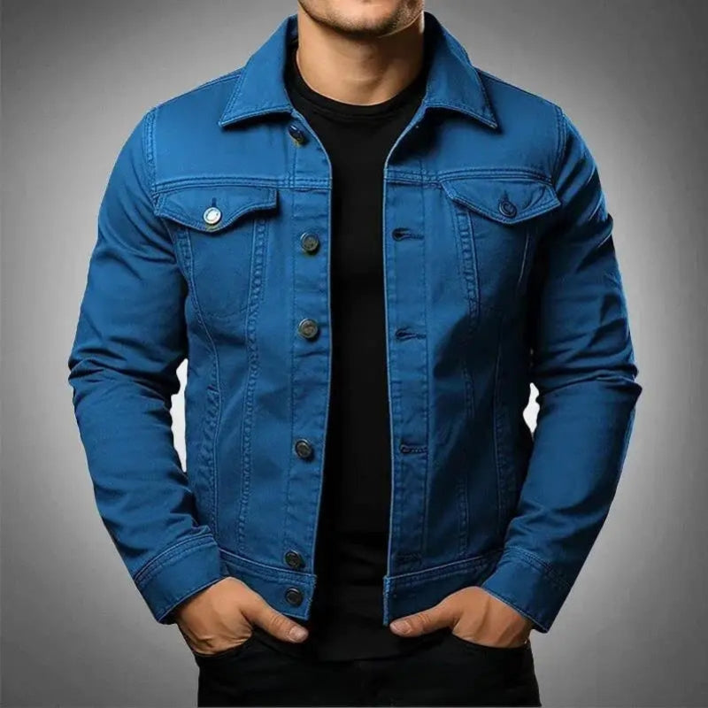 Veste en jean pour homme - veste streetwear robuste et intemporelle