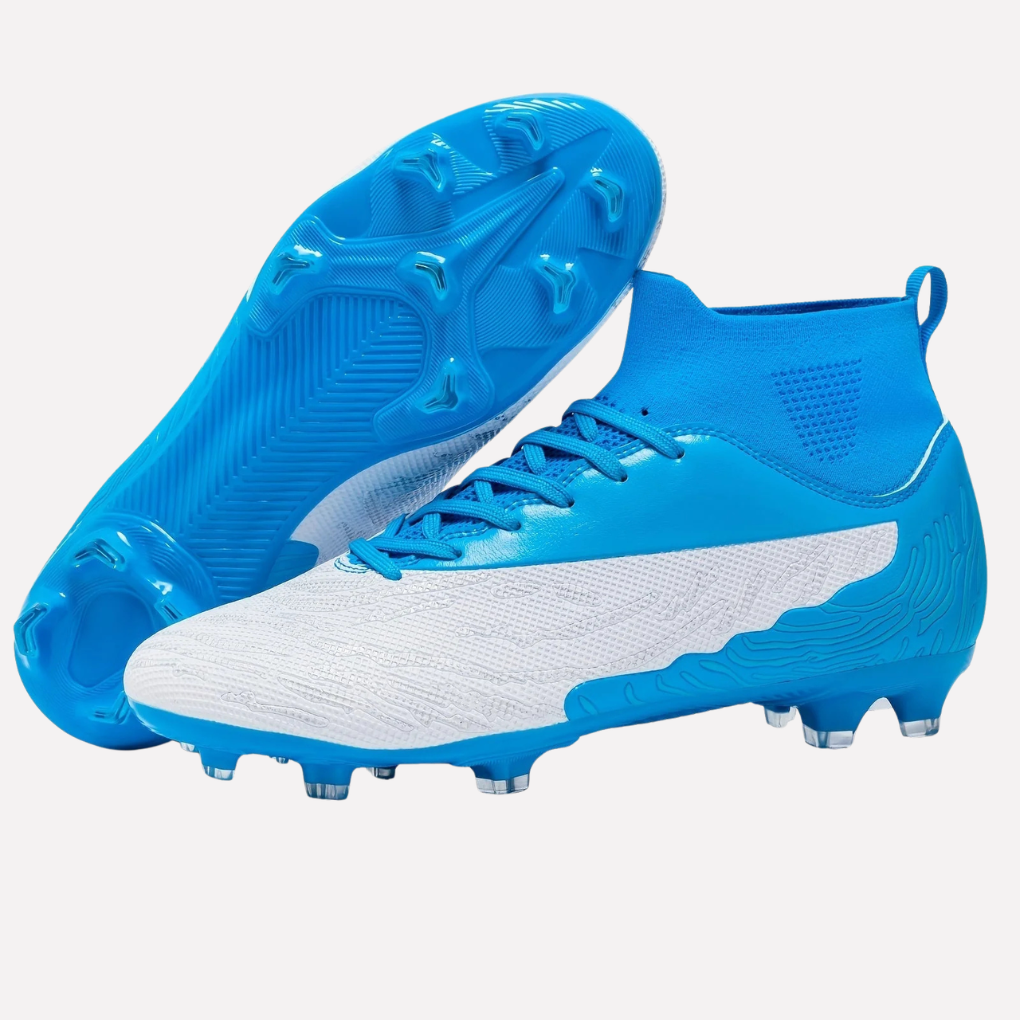 Men's Football Boots with Grip and High-Ankle Design